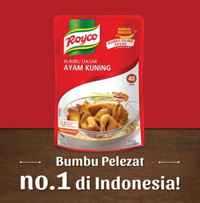 Royco Bumbu Dasar Ayam Kuning 600gr - Baru! Royco Bumbu Dasar Ayam Kuning, bumbu giling basah praktis untuk memasak berbagai hidangan